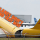 A photo of the crashed DHL cargo plane in Costa Rica.